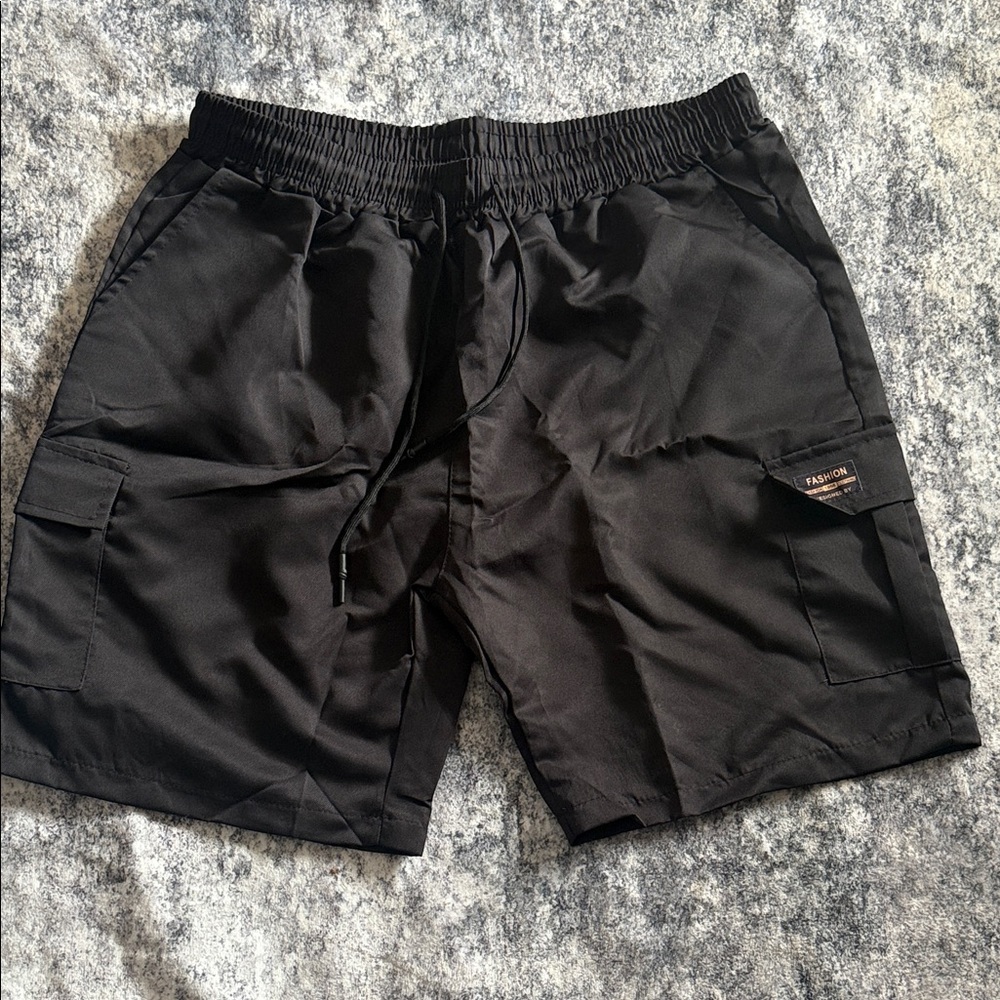 SHEIN Dark Cargo Shorts for Men NWOT